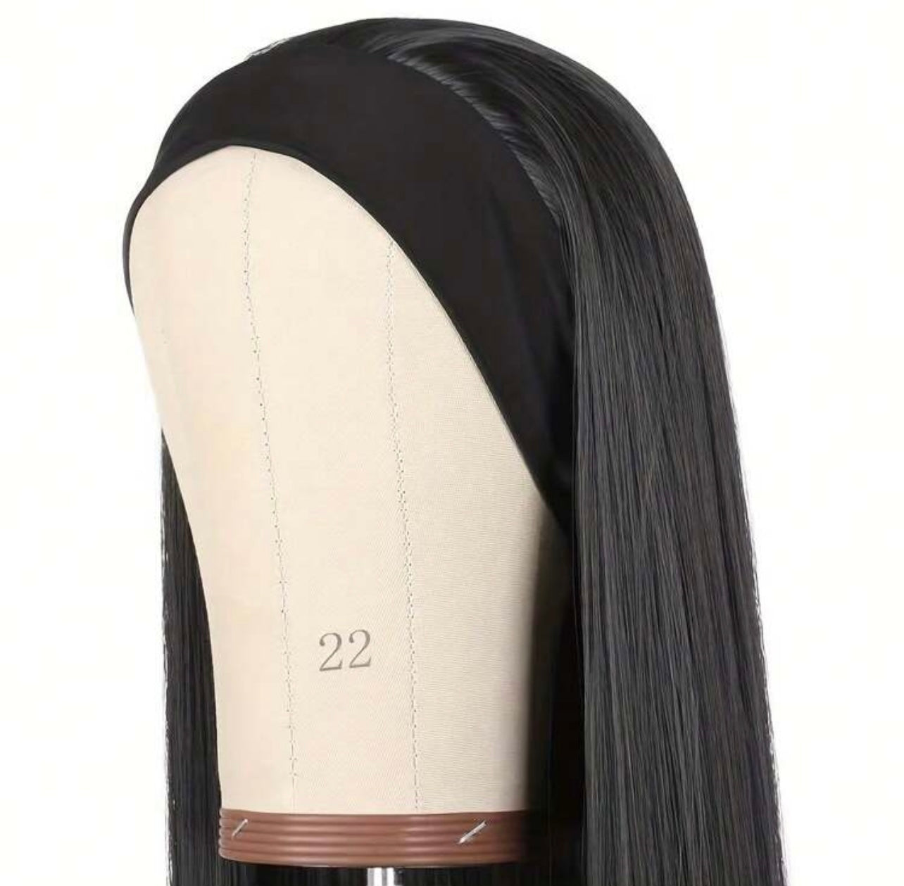 Luxury straight headband wig