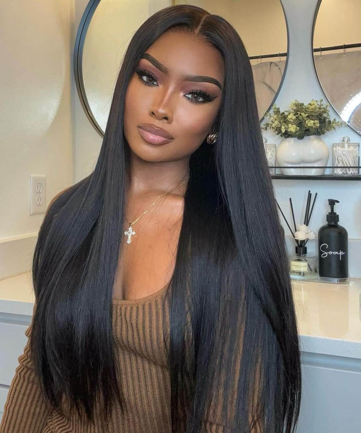 Glueless luxury lace wig