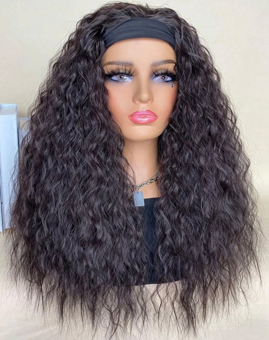 Luxury headband exotic curly