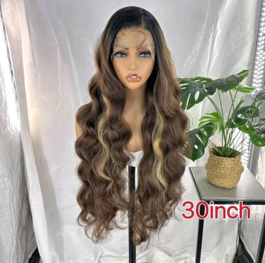 Swiss Lace Curly Wig